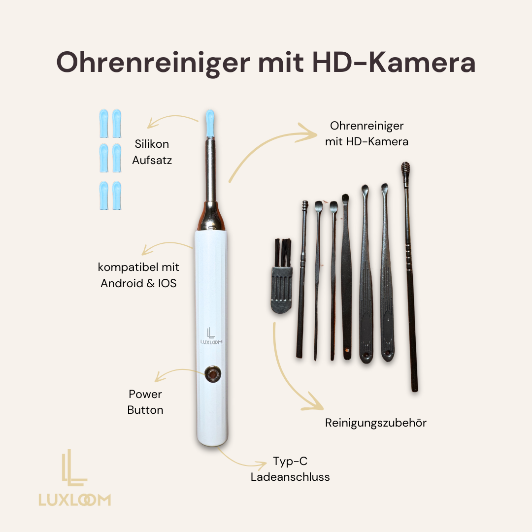 Luxloom - Ohrenreiniger mit HD-Kamera